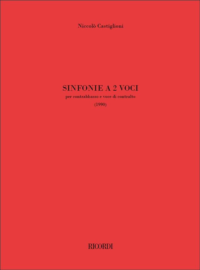 Sinfonie A 2 Voci